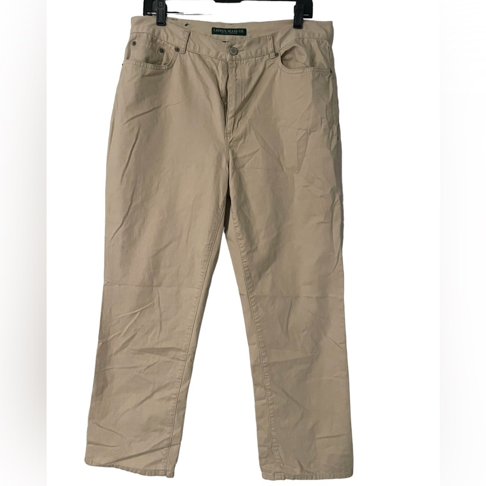 Polo Lauren Ralph Lauren Womens Carpenter Pants Beige/ Khaki pants size 14
